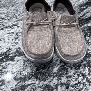 Hey Dude Beige Casual Shoes size 6